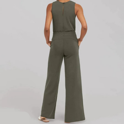 Modischer Lily Jumpsuit | Trend-Jumpsuit mit weiten Beinen und kurzen Ärmeln