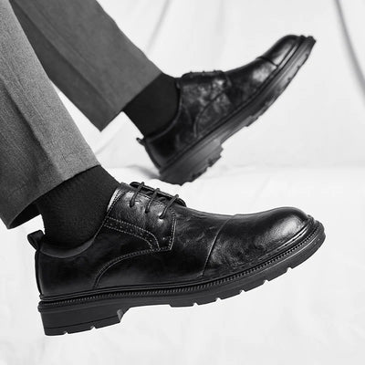 StilMeister Herren Business Chelsea Stiefel in Schwarz