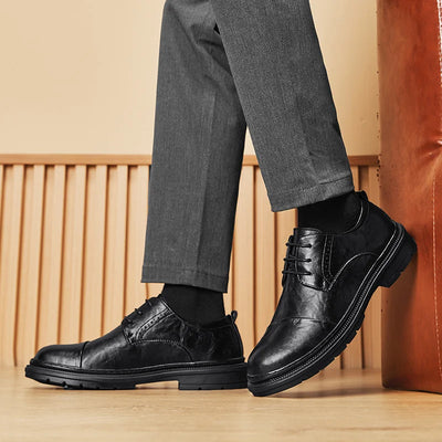 StilMeister Herren Business Chelsea Stiefel in Schwarz