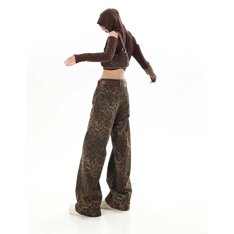 Gilda - Retro Leopardenmuster-Hose