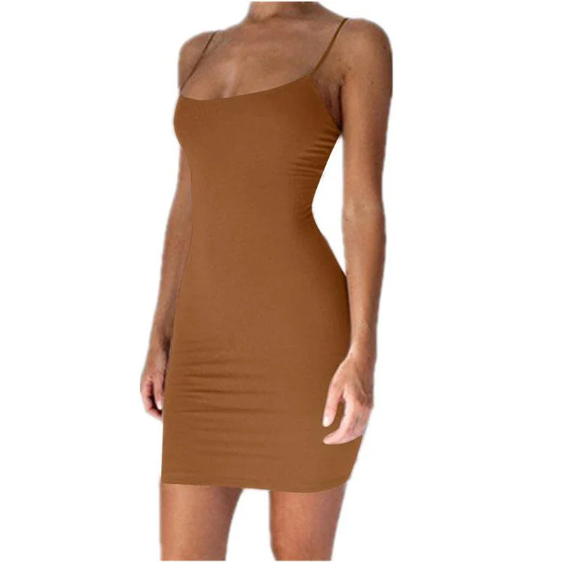 DolceMode | Spaghetti Strap Mini Damen Kleid