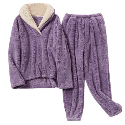 Fluffy Night Fleece - Pyjama Set für Damen