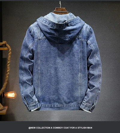 Reynan - Denim Jacke mit Kapuze