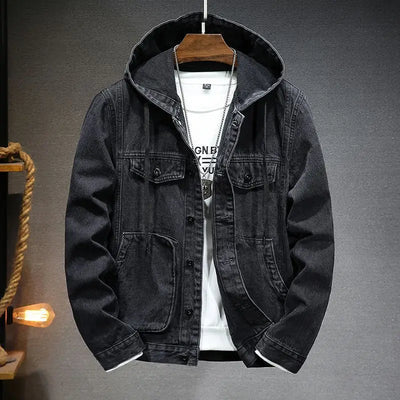 Reynan - Denim Jacke mit Kapuze