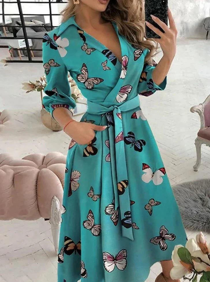 Elsie - Elegantes Print-Kleid