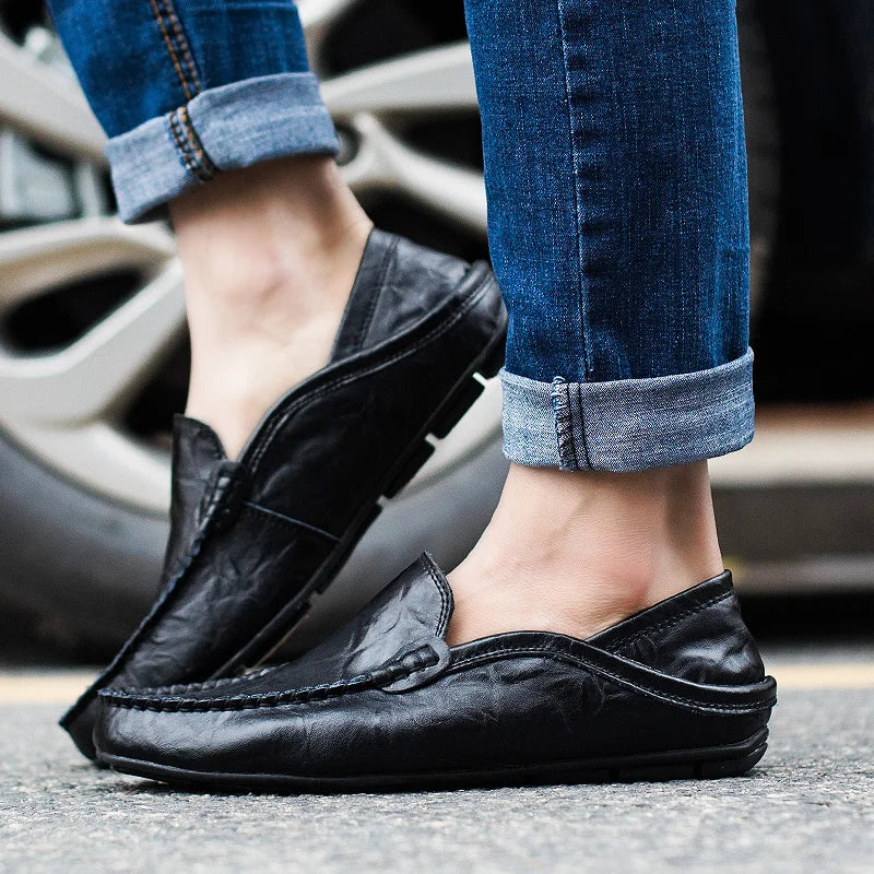 Orthopädische italienische Loafers aus Leder - Lance