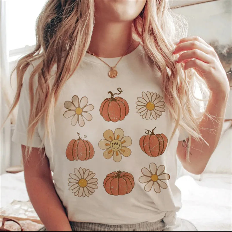 Doris - Modisches Herbst-Halloween-T-Shirt