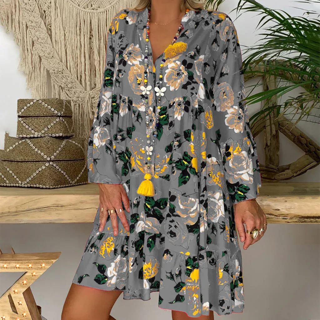 Ida™ Boho-Kleid mit Blumendruck