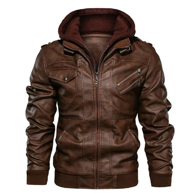 Herren Casual Lederjacke für den Winter - Roen