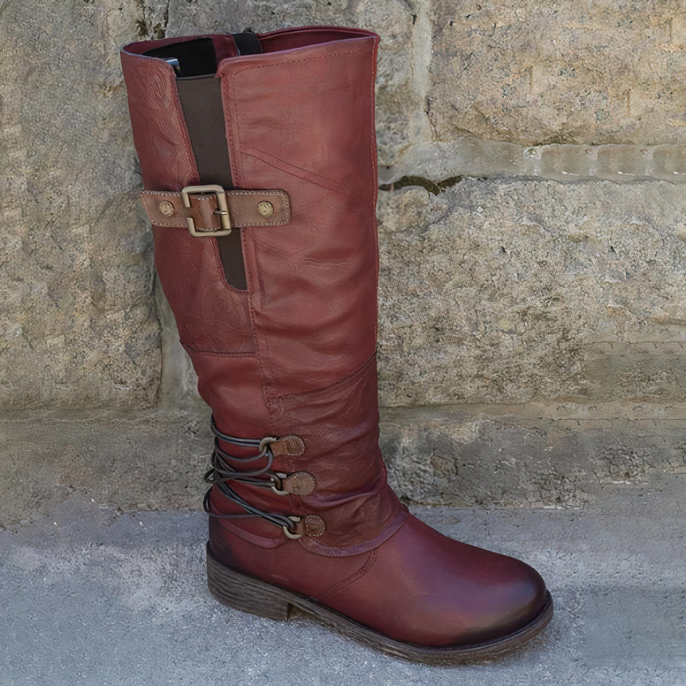 Stylische Mid-Calf Winterstiefel für Frauen - Selda