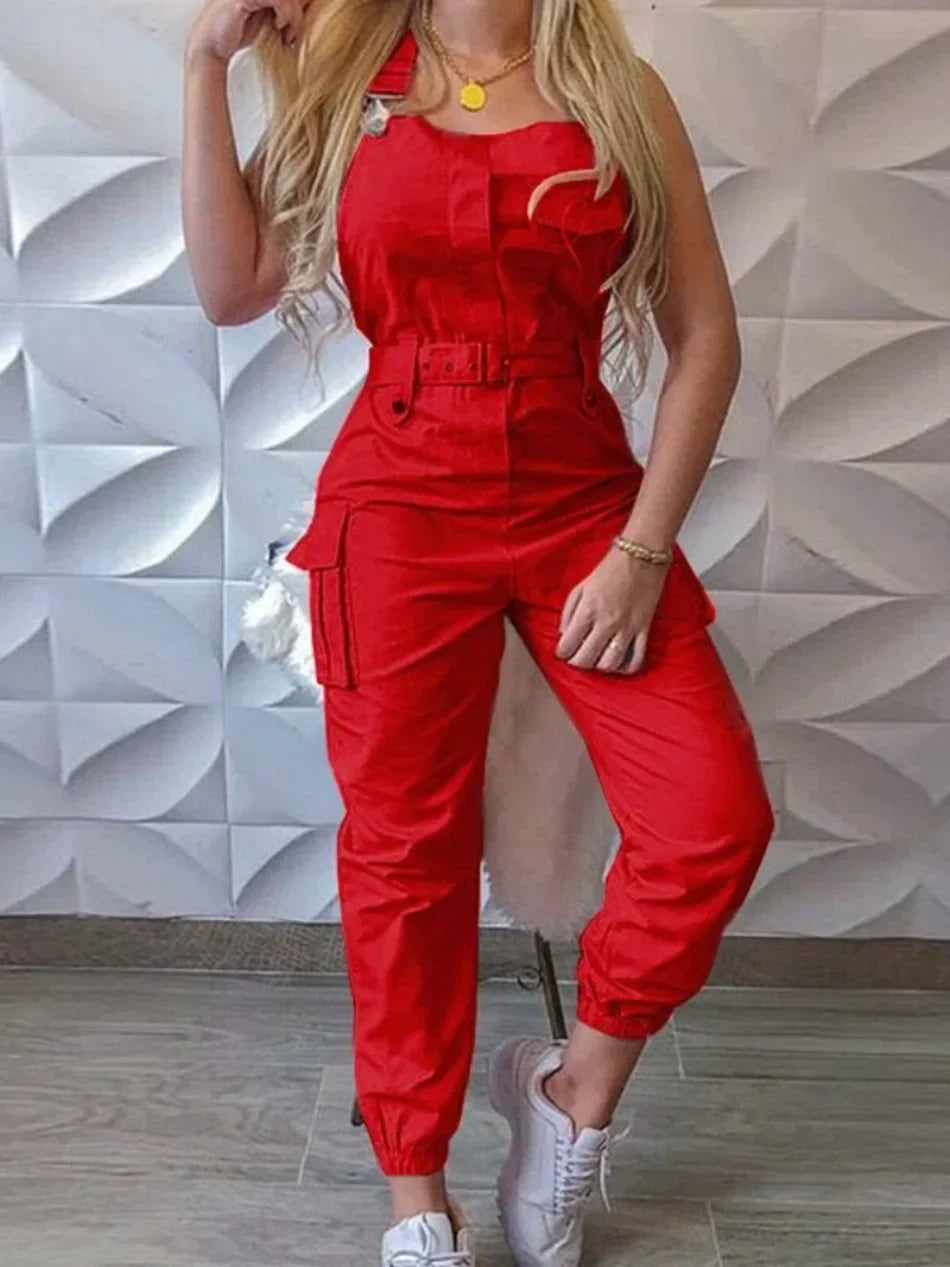 Avery - Stylischer Cargo Jumpsuit