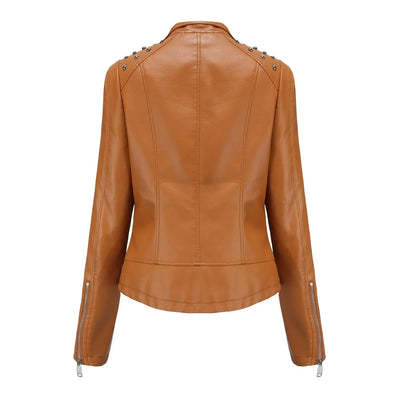 Stylische Slim Lederjacke - Doutzen