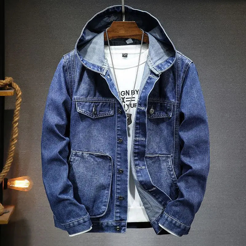 Reynan - Denim Jacke mit Kapuze