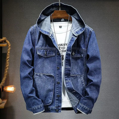 Reynan - Denim Jacke mit Kapuze