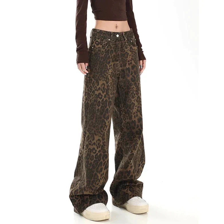 Gilda - Retro Leopardenmuster-Hose