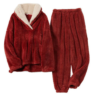 Fluffy Night Fleece - Pyjama Set für Damen