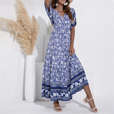 DolceMode | Bohème Sommer Maxi Damen Kleid