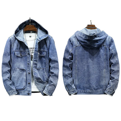 Reynan - Denim Jacke mit Kapuze