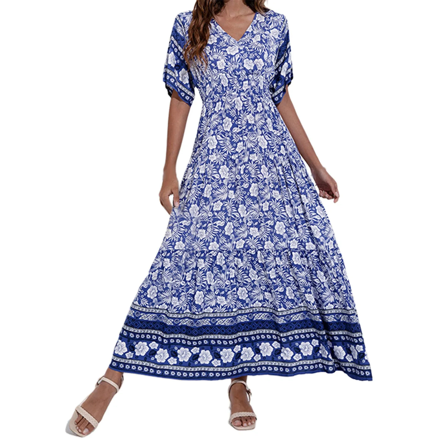 DolceMode | Bohème Sommer Maxi Damen Kleid