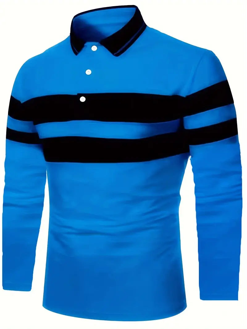 Christopher – lässiges colorblock-langarmshirt