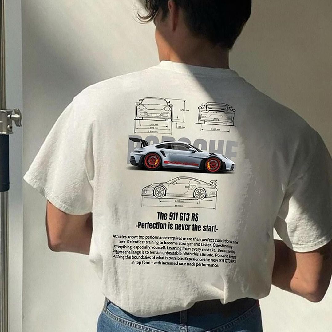 AMELIA - Klassisches 911 GT3RS-T-Shirt in Übergröße