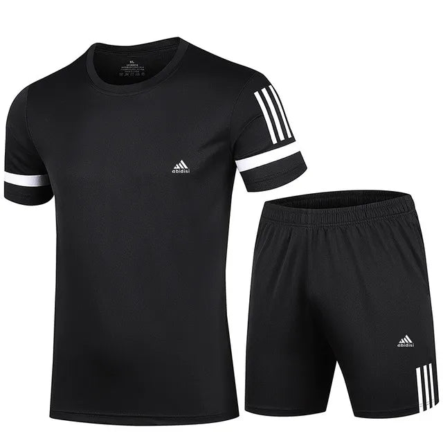 ModeMann Sommer Herren Set - Kurzarm T-Shirt und Sport Shorts