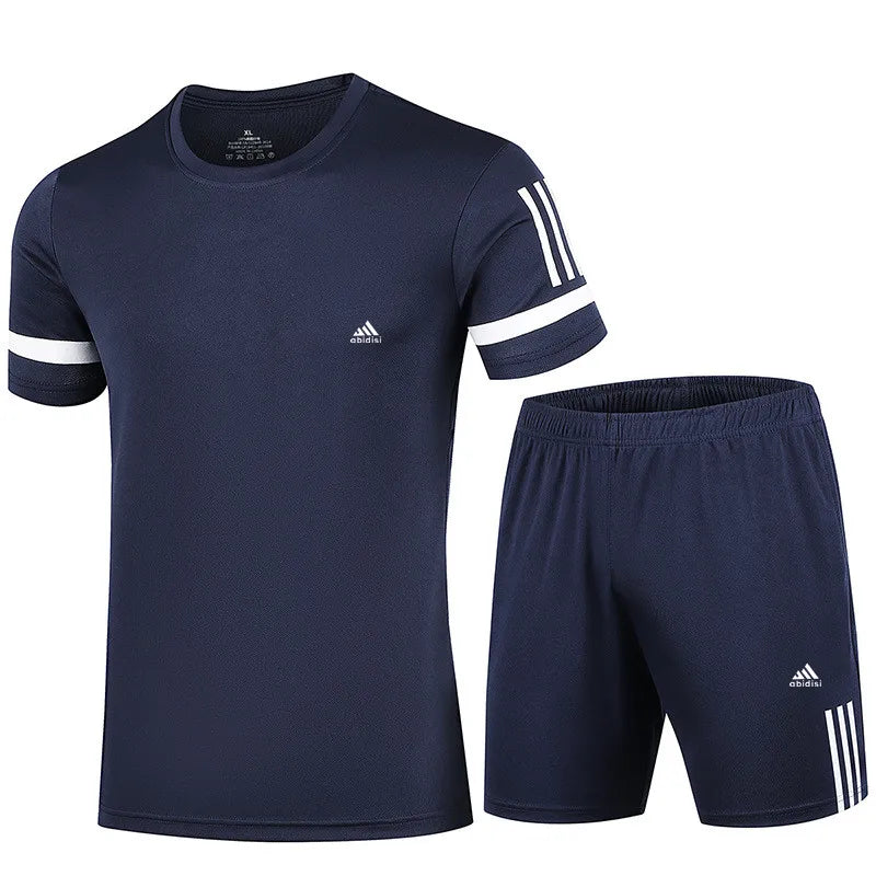 ModeMann Sommer Herren Set - Kurzarm T-Shirt und Sport Shorts