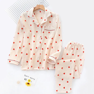 DolceMode | doppellagiges pyjama-set aus baumwolle