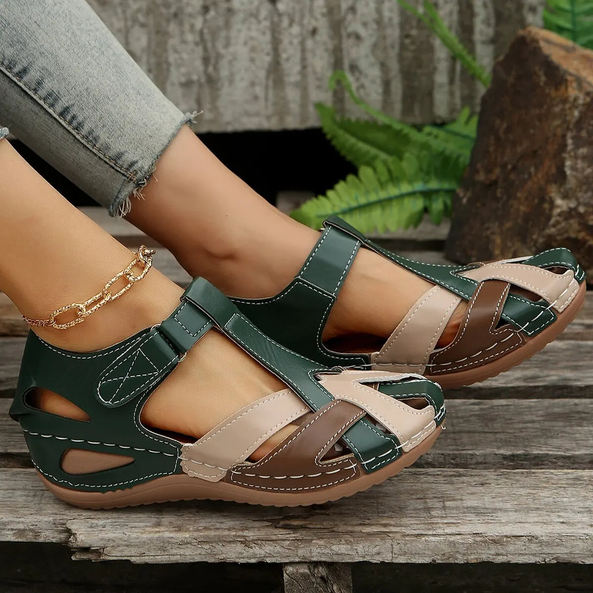 Nana™ Offene Zehensandalen für den Sommer, Rutschfest und orthopädisch