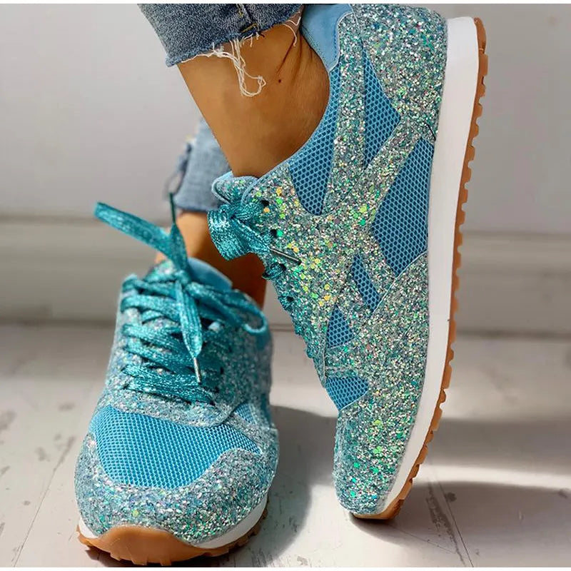 DolceMode | paillettenbesetzte glitzer-sportschuhe