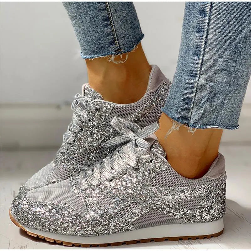 DolceMode | paillettenbesetzte glitzer-sportschuhe