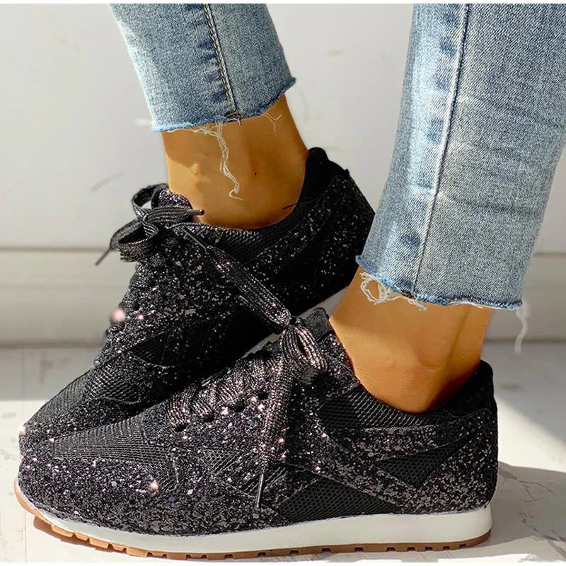 DolceMode | paillettenbesetzte glitzer-sportschuhe