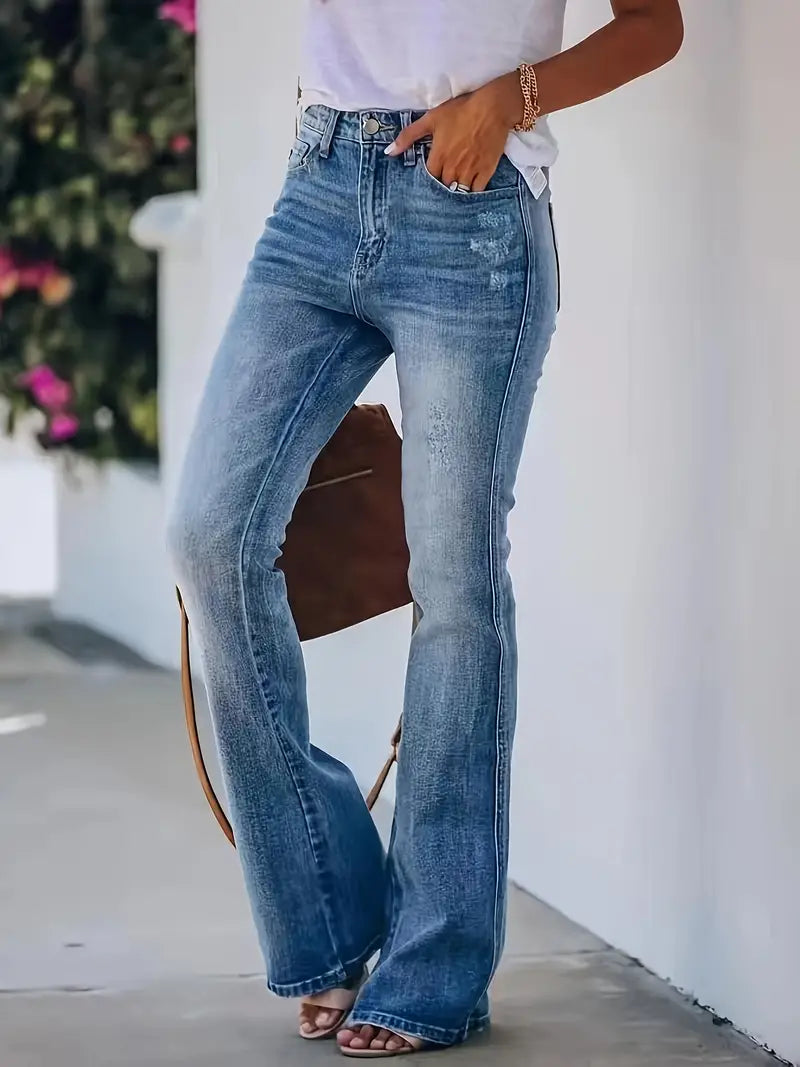 Ava – stylische bootcut-jeans für den frühling