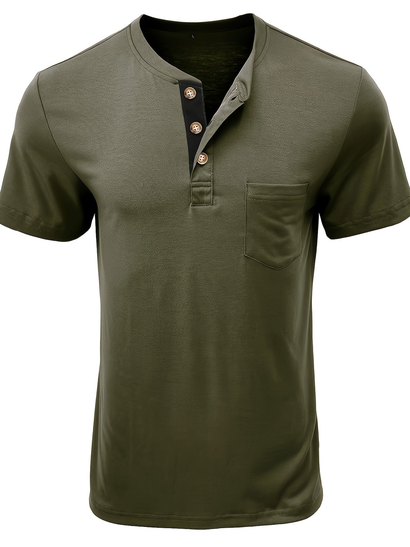 Henley-Shirt mit Knopfleiste - Markus