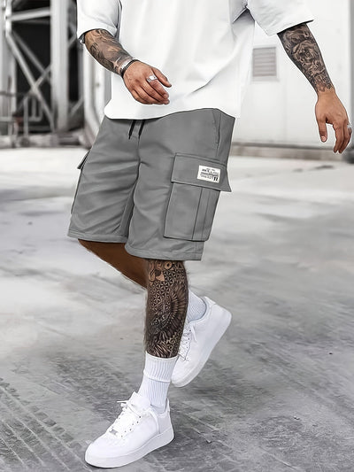 Herren Cargo-Bermudashorts in Beige