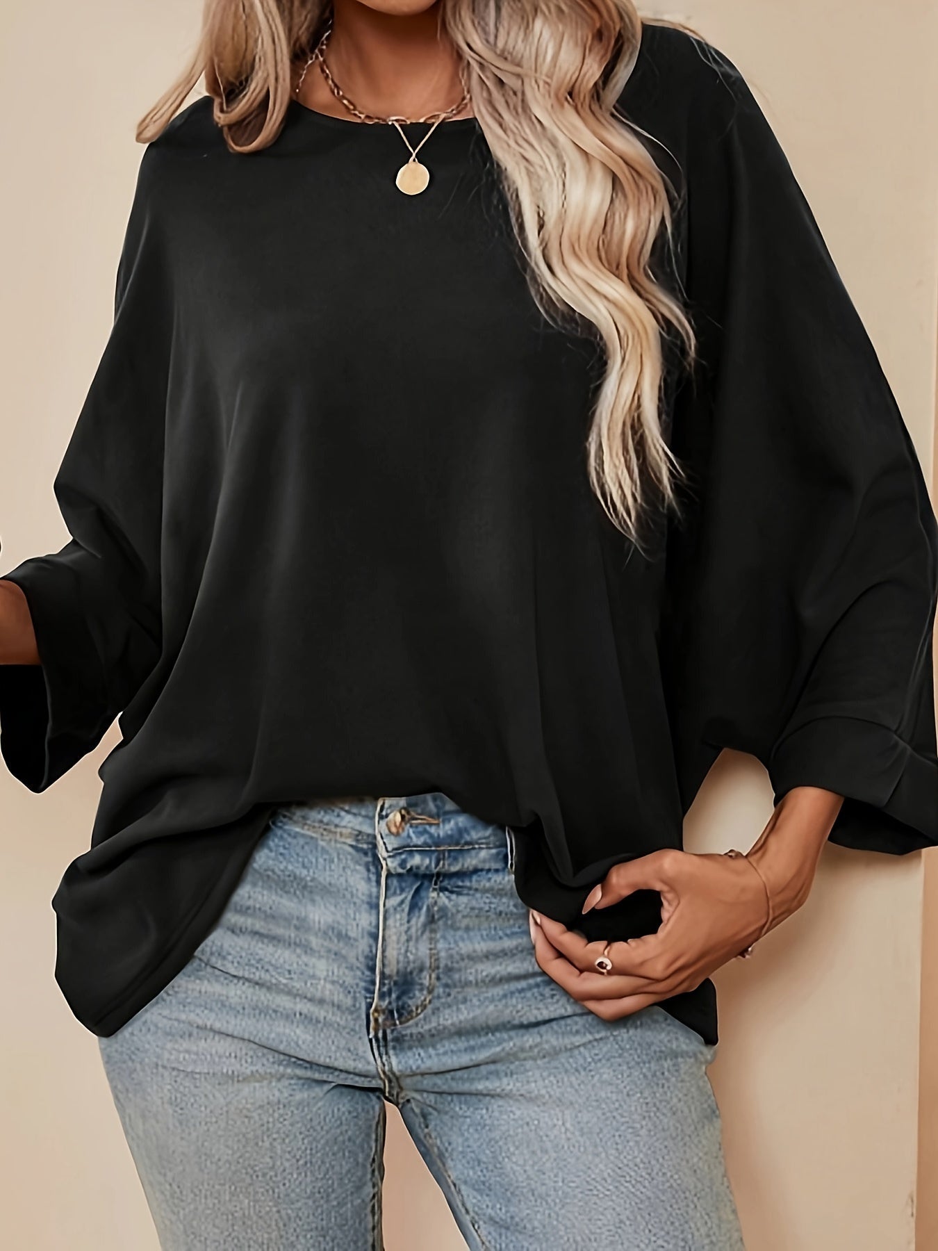 Weiße Oversize-Bluse - Laura