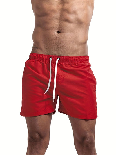 Herren Sport Shorts mit Kordelzug - Pfauenblau