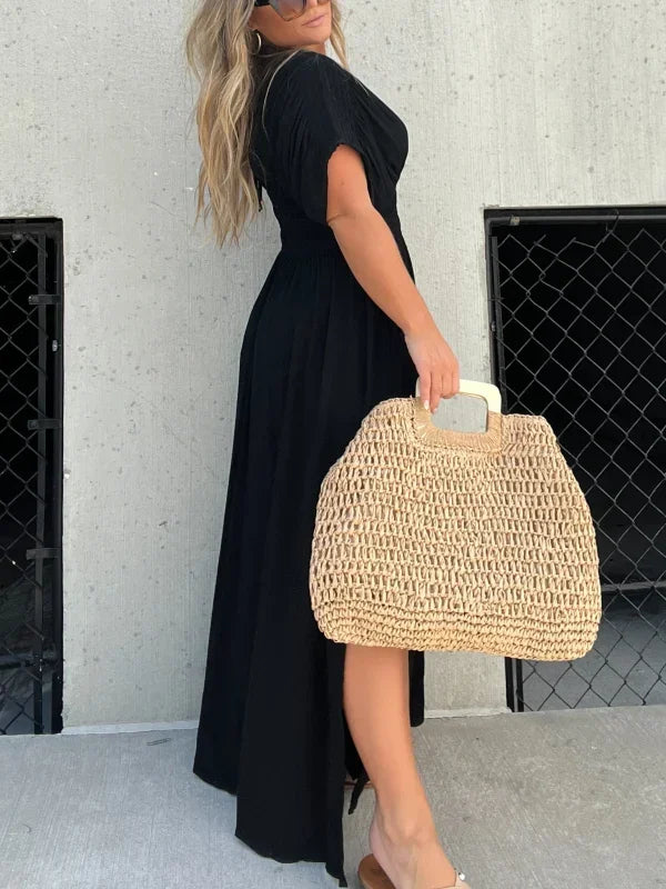 Lorena | Luxe Maxi Jurk met Split