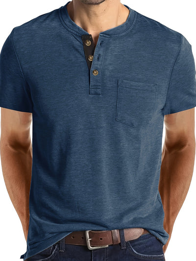 Henley-Shirt mit Knopfleiste - Markus