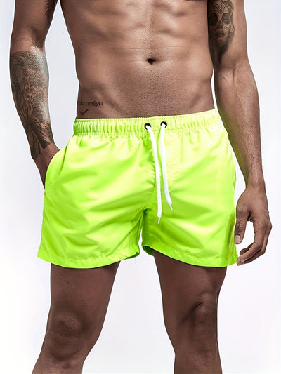 Herren Sport Shorts mit Kordelzug - Pfauenblau