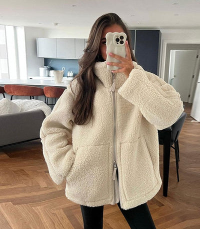 Raegan - Warme Teddy-Winterjacke