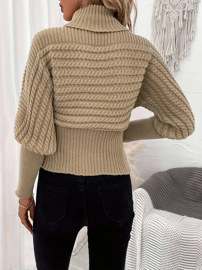 Elegante gerippte Struktur für stilvollen Komfort Pullover