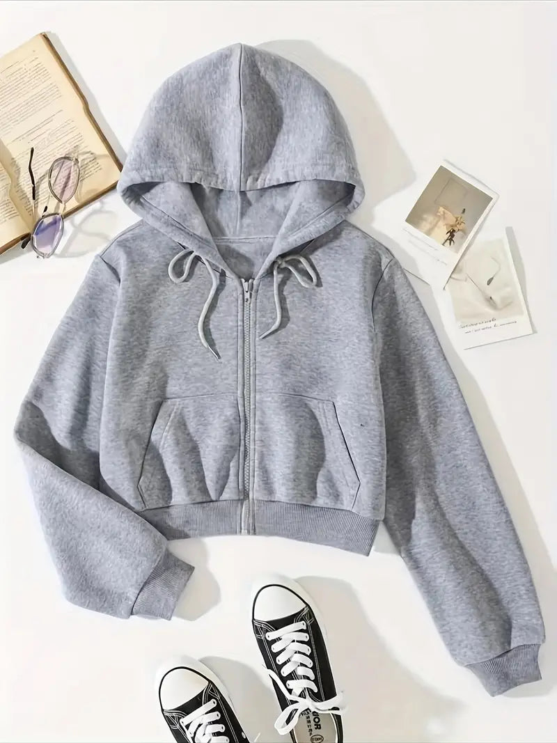 Korte casual hoodie