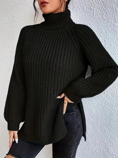 Großer Rollkragenpullover