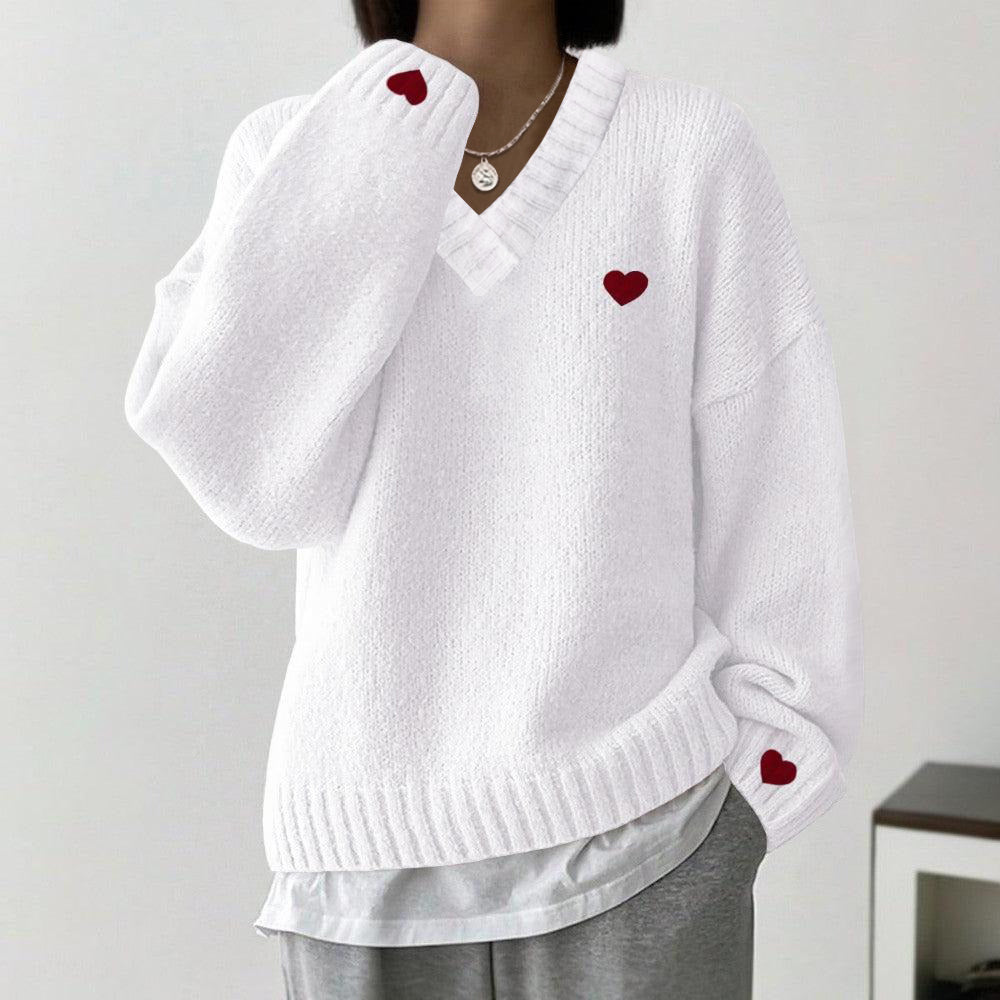 Neveah - Basic Pullover mit langen Ärmeln