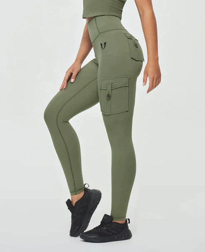 Jeana - Cargo-Leggings mit hoher Taille