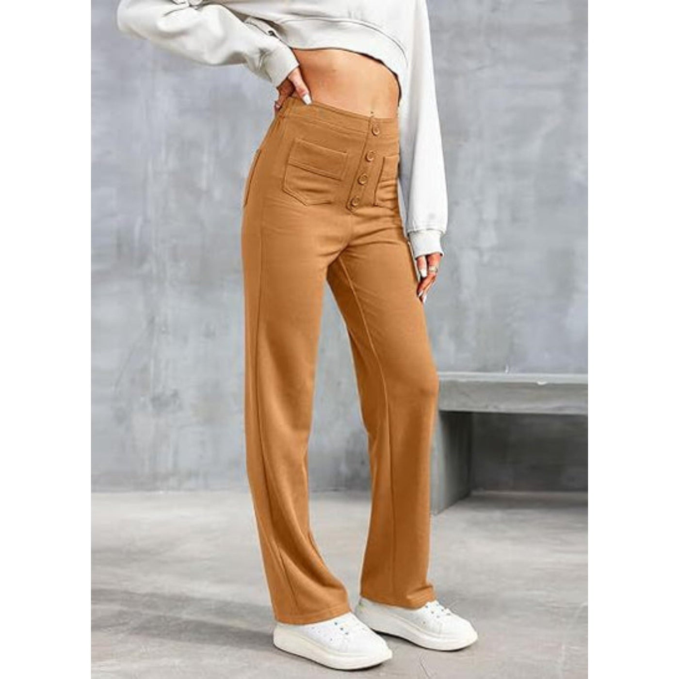 MODA Elastische Casual Broek