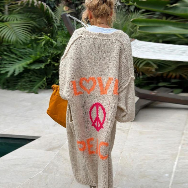 Ibiza™ Peace Stilvolle Strickjacke