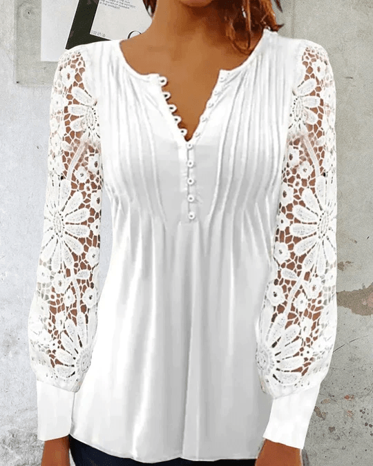 Jeanne - Elegante Bluse mit langen Ärmeln