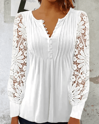 Jeanne - Elegante Bluse mit langen Ärmeln